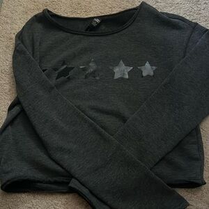 Star cropped hoodie y2k